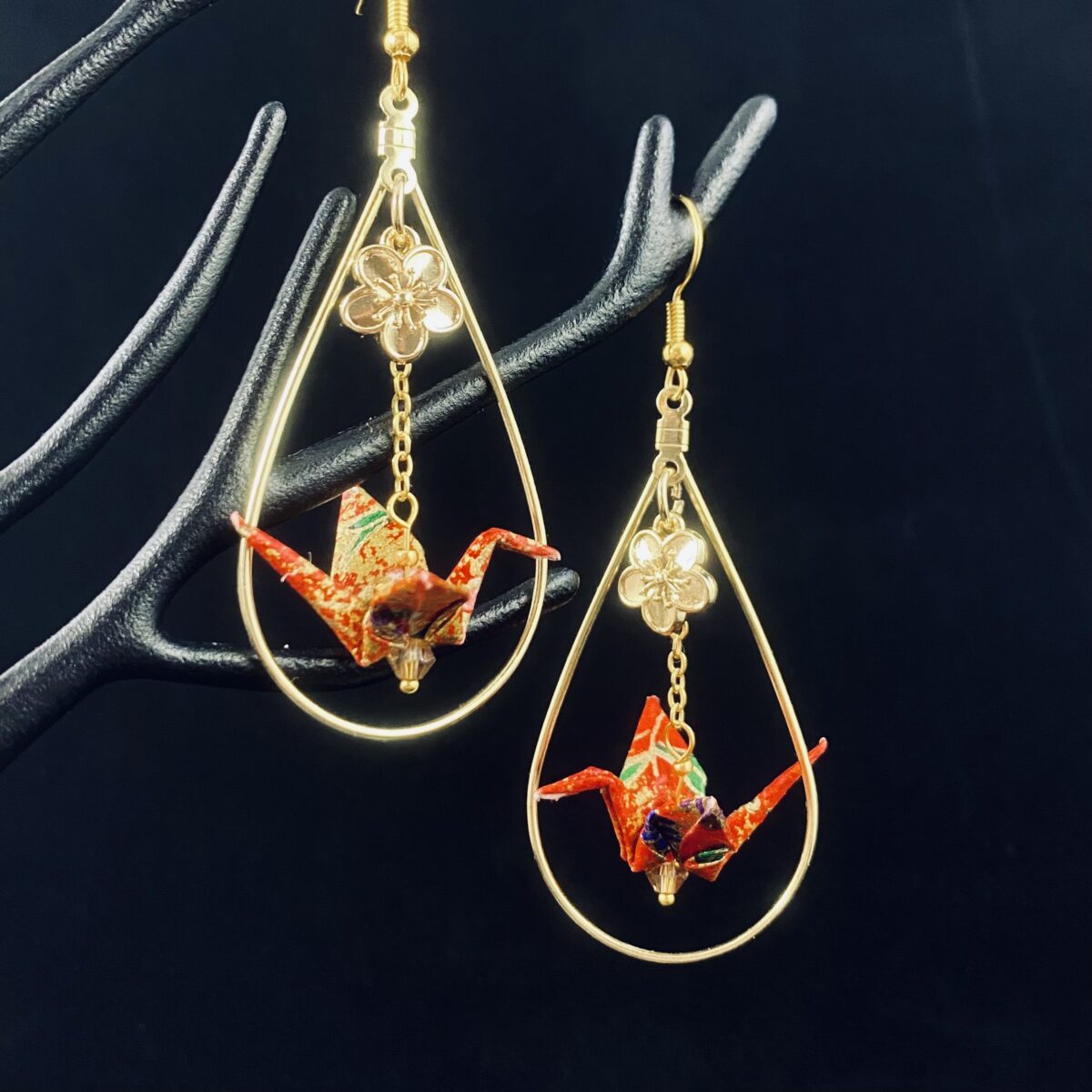 Origami earrings