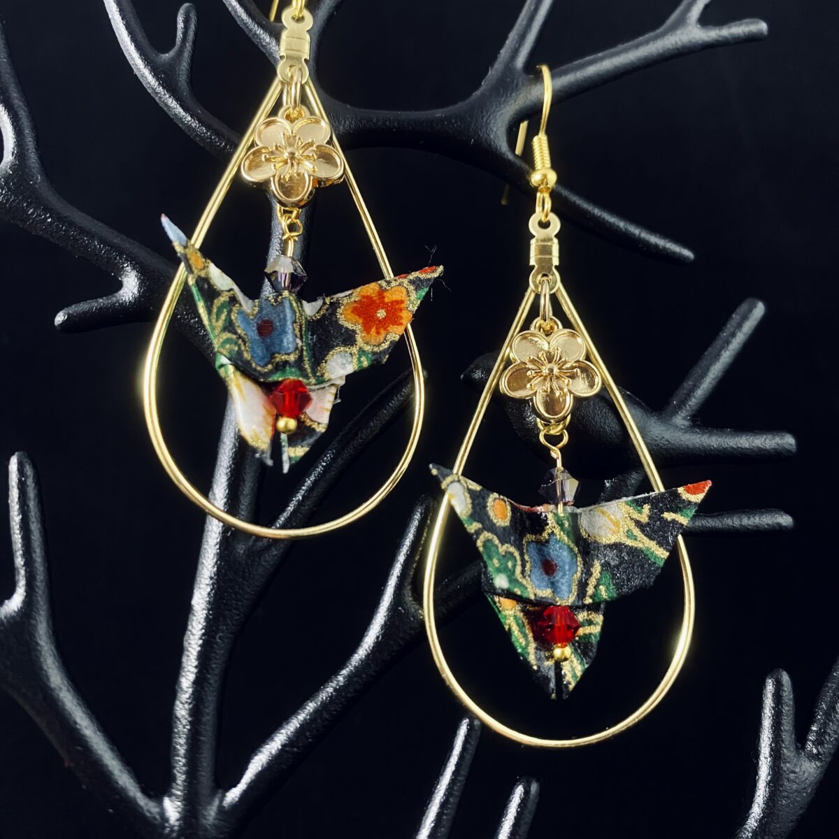 Origami earrings