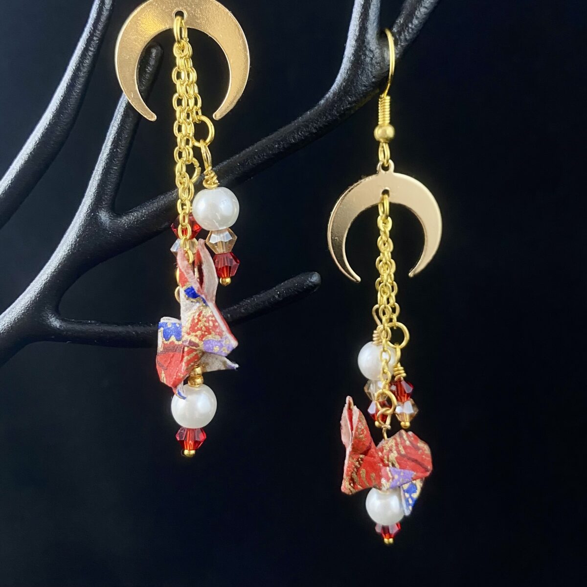 Origami earrings