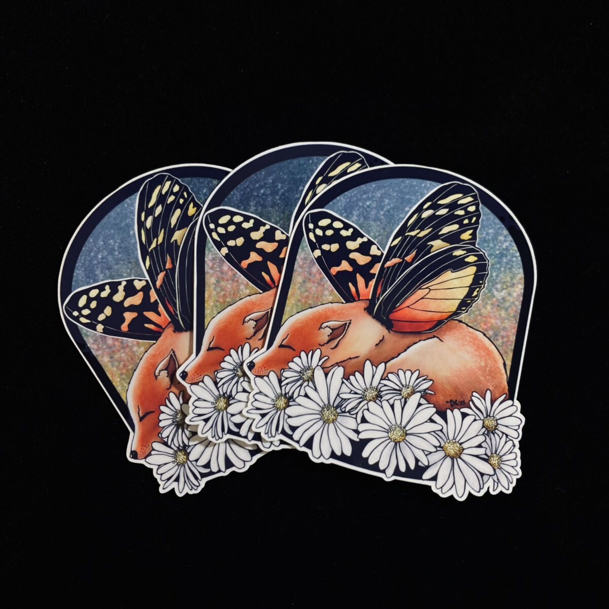 Daisy Dreamer Red Fox Sticker - Image 3