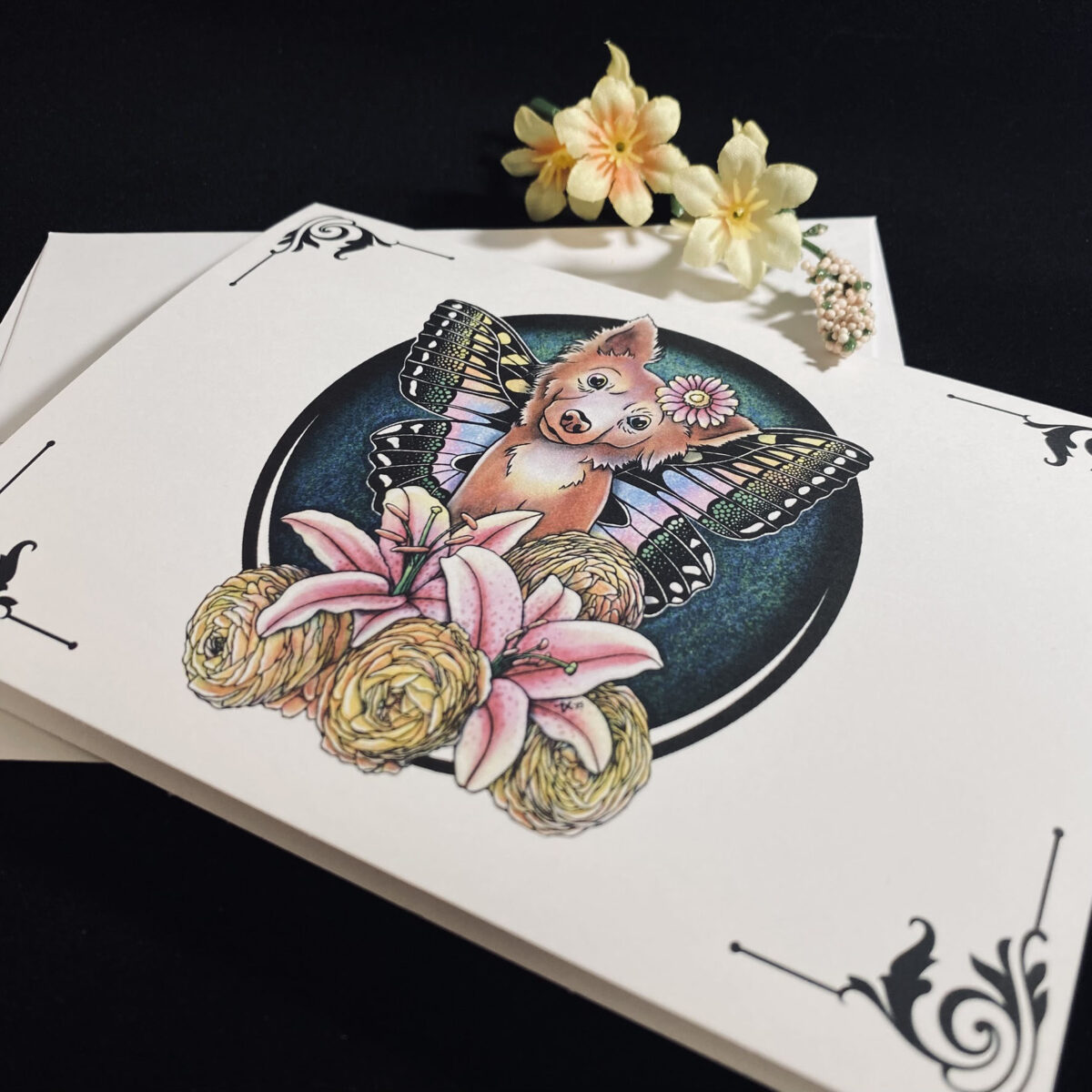 Lily Luminosity Puppy Dog Greeting Card - Image 2