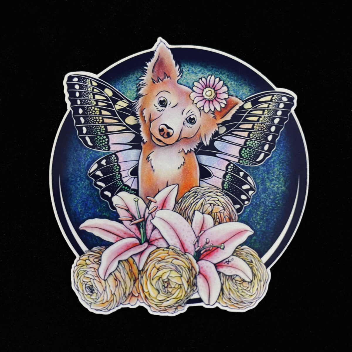 Lily Luminosity Fairy Pup Sticker