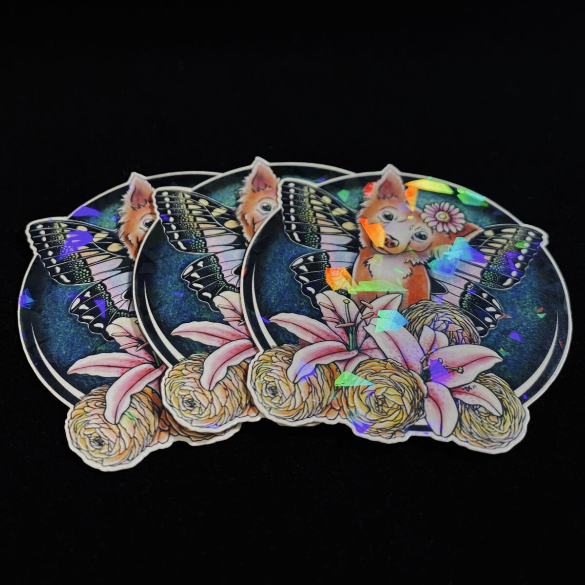 Lily Luminosity Fairy Pup Sticker Holographic - Image 4