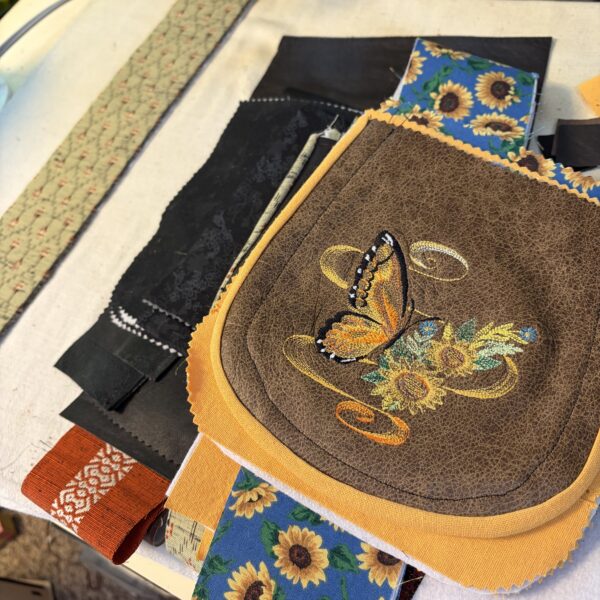 Embroidered Belt Purse